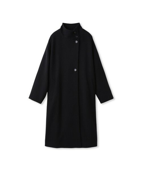 MAYSON GREY / メイソングレイ ダッフルコート | ライトジャージメルトンスタンドカラーロングコート | 詳細6