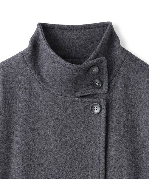 MAYSON GREY / メイソングレイ ダッフルコート | ライトジャージメルトンスタンドカラーロングコート | 詳細28