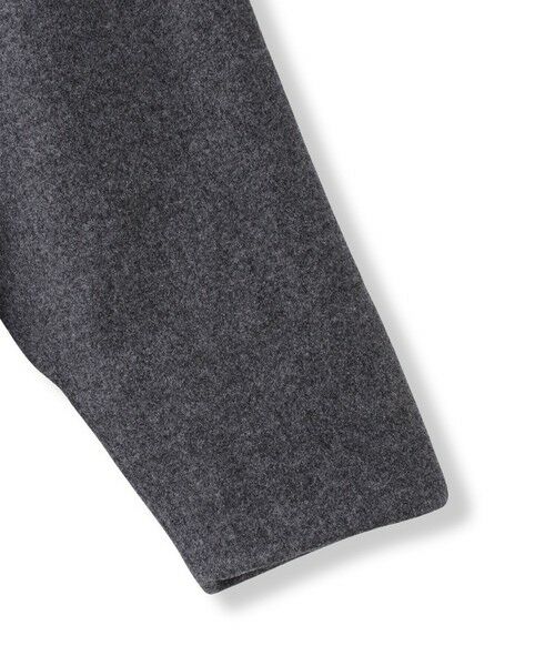 MAYSON GREY / メイソングレイ ダッフルコート | ライトジャージメルトンスタンドカラーロングコート | 詳細29