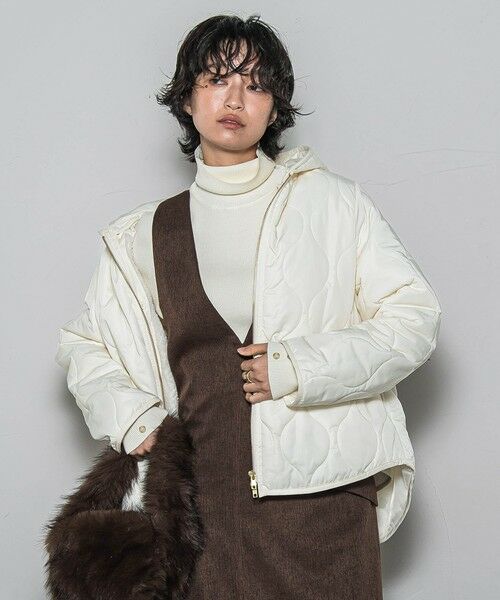 MAYSON GREY / メイソングレイ テーラードジャケット | 【WEB限定】キルティング×ボアブルゾン≪手洗い可能≫ | 詳細3