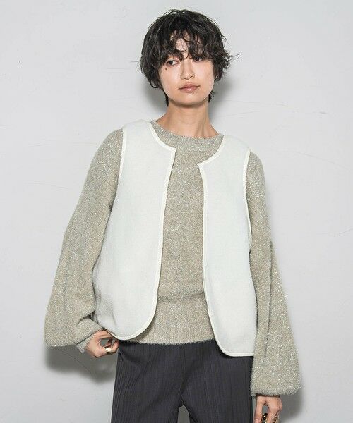 MAYSON GREY / メイソングレイ テーラードジャケット | 【WEB限定】キルティング×ボアブルゾン≪手洗い可能≫ | 詳細9