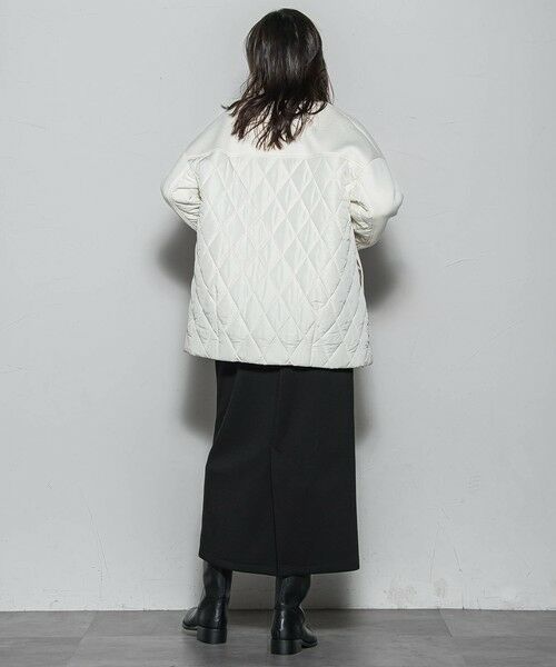 MAYSON GREY / メイソングレイ ダッフルコート | モスダンボール×中綿キルティングノーカラーコート≪手洗い可能≫ | 詳細6