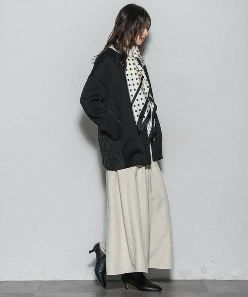 MAYSON GREY / メイソングレイ ダッフルコート | モスダンボール×中綿キルティングノーカラーコート≪手洗い可能≫ | 詳細12