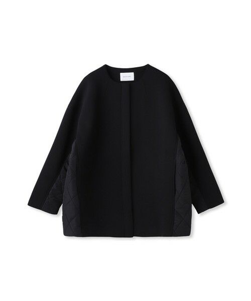 MAYSON GREY / メイソングレイ ダッフルコート | モスダンボール×中綿キルティングノーカラーコート≪手洗い可能≫ | 詳細16