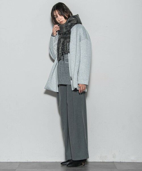 MAYSON GREY / メイソングレイ ダッフルコート | モスダンボール×中綿キルティングノーカラーコート≪手洗い可能≫ | 詳細22