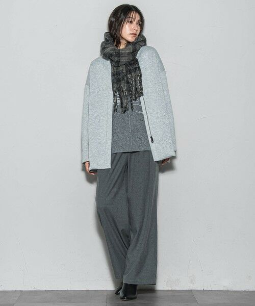 MAYSON GREY / メイソングレイ ダッフルコート | モスダンボール×中綿キルティングノーカラーコート≪手洗い可能≫ | 詳細23