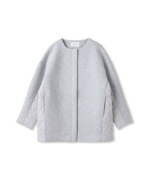 MAYSON GREY / メイソングレイ ダッフルコート | モスダンボール×中綿キルティングノーカラーコート≪手洗い可能≫ | 詳細25