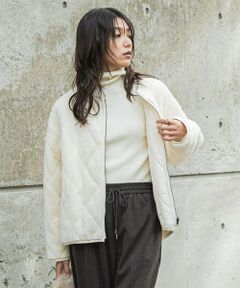 MAYSON GREY / メイソングレイ テーラードジャケット | キルティング×フェイクファーリバーシブルブルゾン