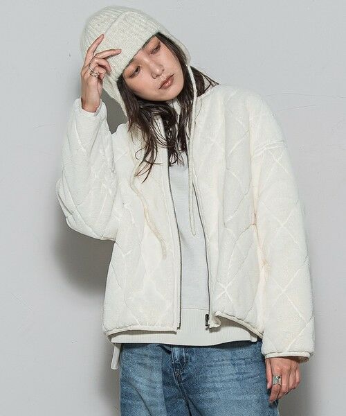 MAYSON GREY / メイソングレイ テーラードジャケット | キルティング×フェイクファーリバーシブルブルゾン | 詳細2