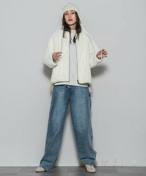 MAYSON GREY / メイソングレイ テーラードジャケット | キルティング×フェイクファーリバーシブルブルゾン | 詳細4