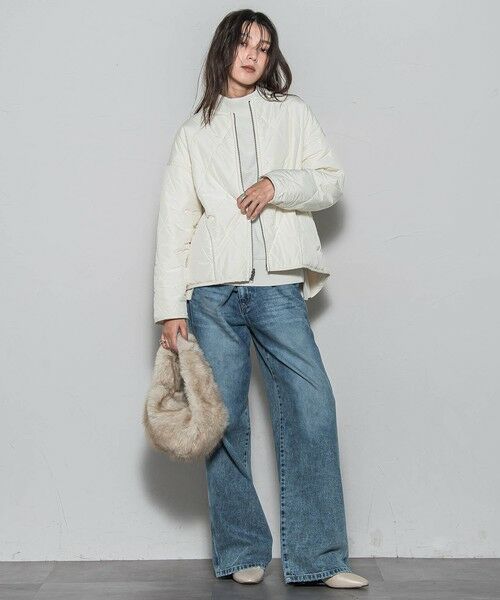 MAYSON GREY / メイソングレイ テーラードジャケット | キルティング×フェイクファーリバーシブルブルゾン | 詳細9