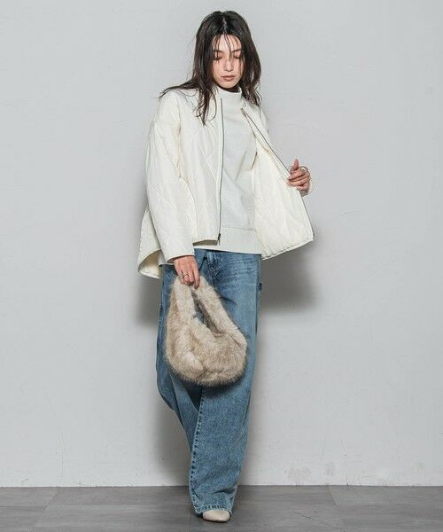 MAYSON GREY / メイソングレイ テーラードジャケット | キルティング×フェイクファーリバーシブルブルゾン | 詳細10