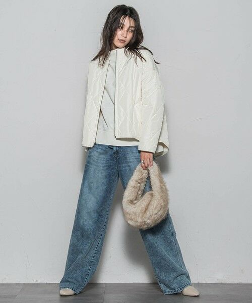 MAYSON GREY / メイソングレイ テーラードジャケット | キルティング×フェイクファーリバーシブルブルゾン | 詳細11