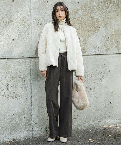 MAYSON GREY / メイソングレイ テーラードジャケット | キルティング×フェイクファーリバーシブルブルゾン | 詳細14