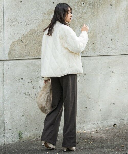 MAYSON GREY / メイソングレイ テーラードジャケット | キルティング×フェイクファーリバーシブルブルゾン | 詳細15