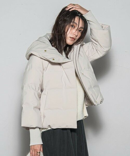 MAYSON GREY / メイソングレイ テーラードジャケット | 袖口リブシームレスダウンジャケット | 詳細1