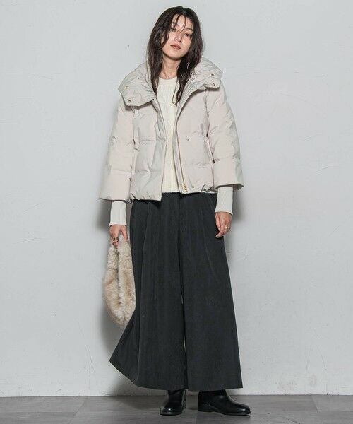 MAYSON GREY / メイソングレイ テーラードジャケット | 袖口リブシームレスダウンジャケット | 詳細3