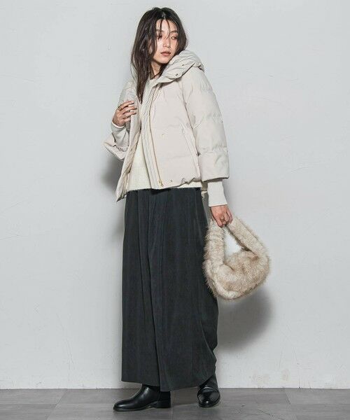 MAYSON GREY / メイソングレイ テーラードジャケット | 袖口リブシームレスダウンジャケット | 詳細4