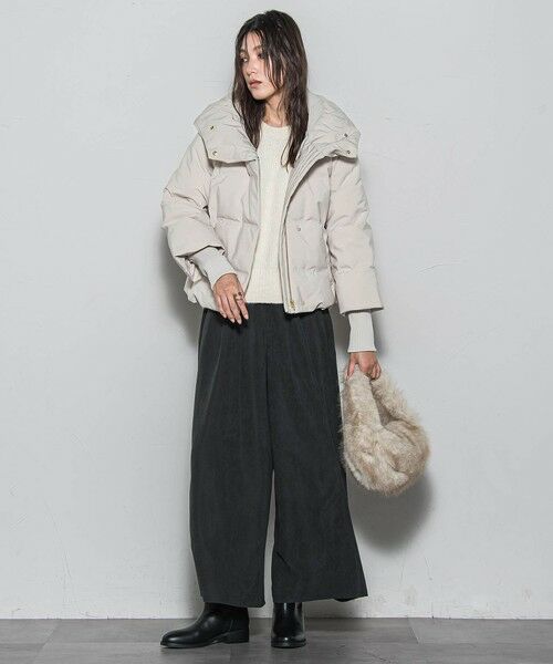 MAYSON GREY / メイソングレイ テーラードジャケット | 袖口リブシームレスダウンジャケット | 詳細5