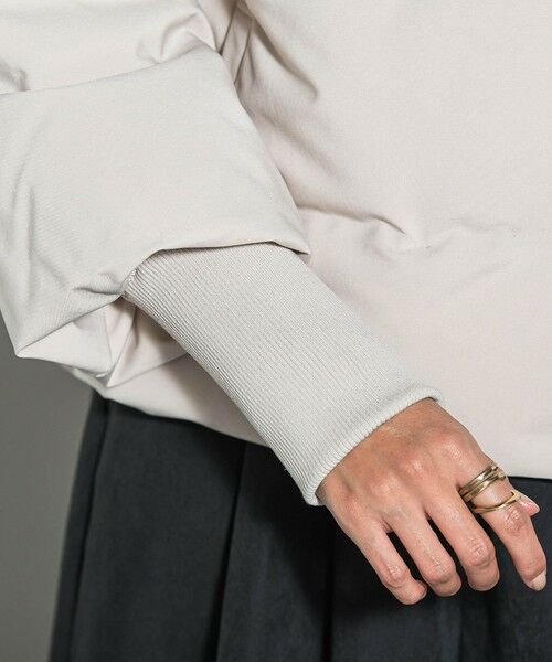 MAYSON GREY / メイソングレイ テーラードジャケット | 袖口リブシームレスダウンジャケット | 詳細6