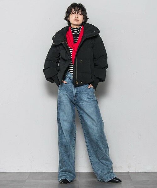 MAYSON GREY / メイソングレイ テーラードジャケット | 袖口リブシームレスダウンジャケット | 詳細13