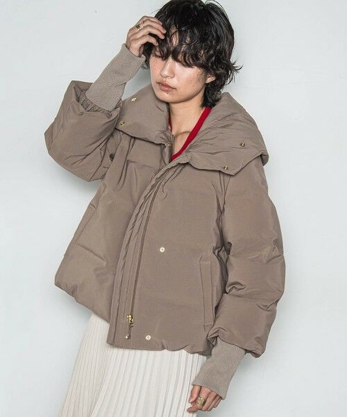 MAYSON GREY / メイソングレイ テーラードジャケット | 袖口リブシームレスダウンジャケット | 詳細17