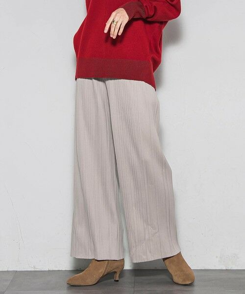 MAYSON GREY / メイソングレイ その他パンツ | 【WEB限定】裏起毛プリーツパンツ≪手洗い可能≫（ベージュ）