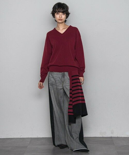 MAYSON GREY / メイソングレイ ニット・セーター | 【ふわもち】Vネックニット≪洗濯機で洗える≫ | 詳細13