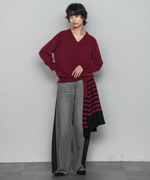 MAYSON GREY / メイソングレイ ニット・セーター | 【ふわもち】Vネックニット≪洗濯機で洗える≫ | 詳細14