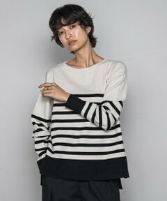 MAYSON GREY / メイソングレイ ニット・セーター | 【ふわもち】ボーダーニット≪洗濯機で洗える≫