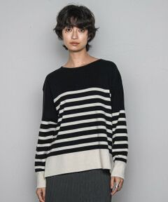 MAYSON GREY / メイソングレイ ニット・セーター | 【ふわもち】ボーダーニット≪洗濯機で洗える≫