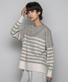 MAYSON GREY / メイソングレイ ニット・セーター | 【ふわもち】ボーダーニット≪洗濯機で洗える≫
