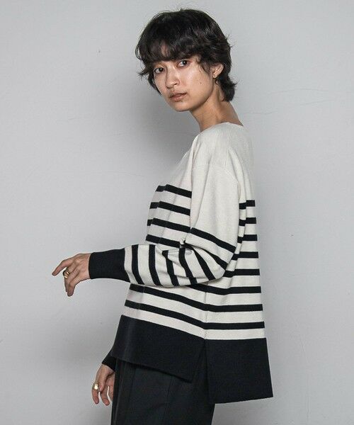 MAYSON GREY / メイソングレイ ニット・セーター | 【ふわもち】ボーダーニット≪洗濯機で洗える≫ | 詳細3