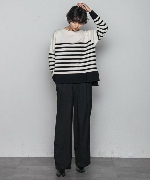 MAYSON GREY / メイソングレイ ニット・セーター | 【ふわもち】ボーダーニット≪洗濯機で洗える≫ | 詳細4