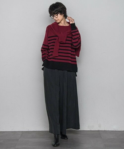 MAYSON GREY / メイソングレイ ニット・セーター | 【ふわもち】ボーダーニット≪洗濯機で洗える≫ | 詳細13