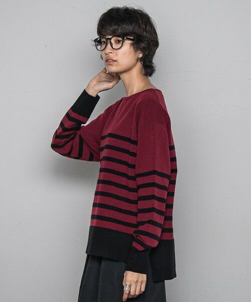 MAYSON GREY / メイソングレイ ニット・セーター | 【ふわもち】ボーダーニット≪洗濯機で洗える≫ | 詳細11