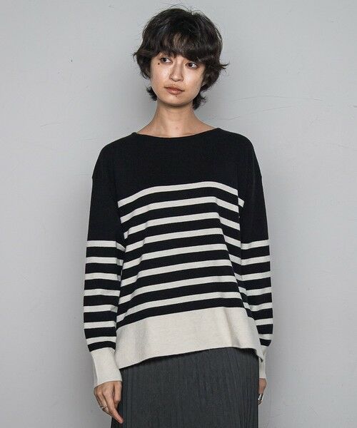 MAYSON GREY / メイソングレイ ニット・セーター | 【ふわもち】ボーダーニット≪洗濯機で洗える≫ | 詳細22