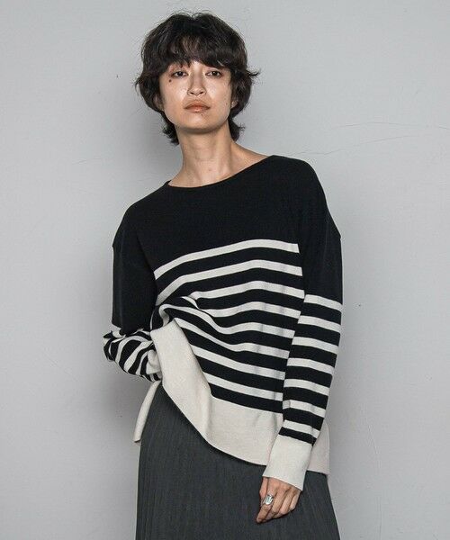 MAYSON GREY / メイソングレイ ニット・セーター | 【ふわもち】ボーダーニット≪洗濯機で洗える≫ | 詳細23