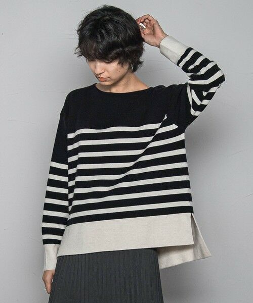 MAYSON GREY / メイソングレイ ニット・セーター | 【ふわもち】ボーダーニット≪洗濯機で洗える≫ | 詳細24