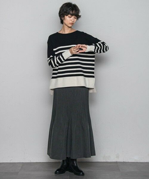 MAYSON GREY / メイソングレイ ニット・セーター | 【ふわもち】ボーダーニット≪洗濯機で洗える≫ | 詳細25