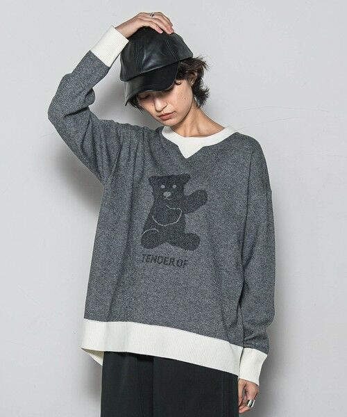 MAYSON GREY / メイソングレイ ニット・セーター | BEARジャカードニット≪手洗い可能≫ | 詳細18