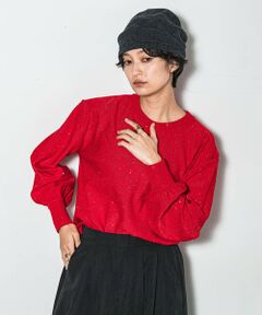 MAYSON GREY / メイソングレイ ニット・セーター | ミニスパンコールクルーネックニット≪手洗い可能≫