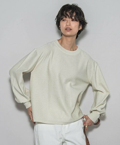 MAYSON GREY / メイソングレイ ニット・セーター | ミニスパンコールクルーネックニット≪手洗い可能≫ | 詳細2