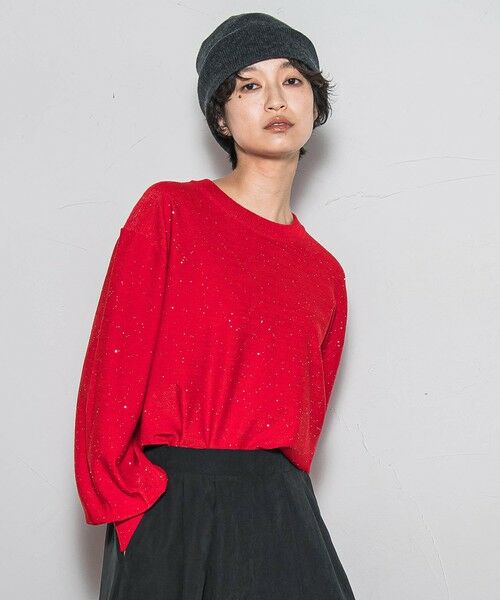 MAYSON GREY / メイソングレイ ニット・セーター | ミニスパンコールクルーネックニット≪手洗い可能≫ | 詳細12