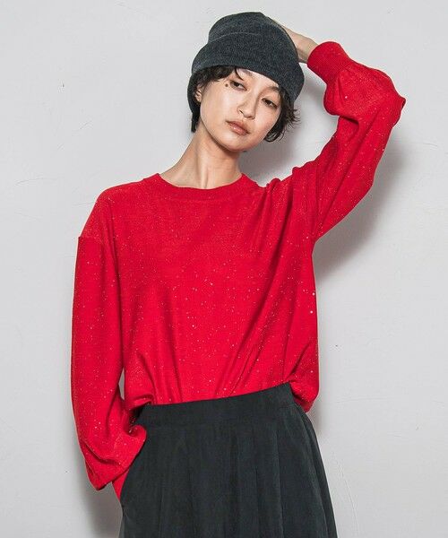 MAYSON GREY / メイソングレイ ニット・セーター | ミニスパンコールクルーネックニット≪手洗い可能≫ | 詳細13