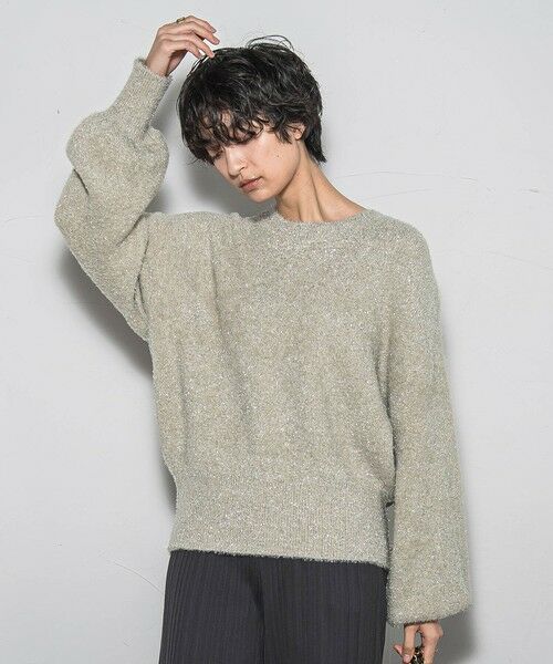 MAYSON GREY / メイソングレイ ニット・セーター | 【WEB限定】ラメフェザーニット≪手洗い可能≫ | 詳細1