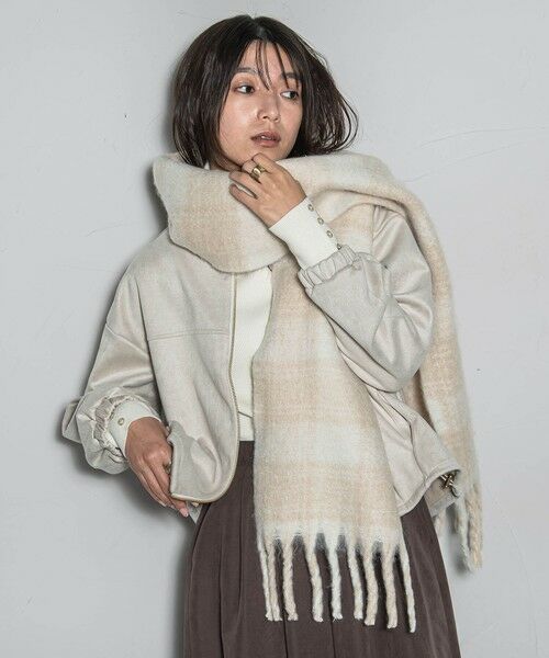 MAYSON GREY / メイソングレイ マフラー・ショール・スヌード・ストール | ブークレチェックストール | 詳細1