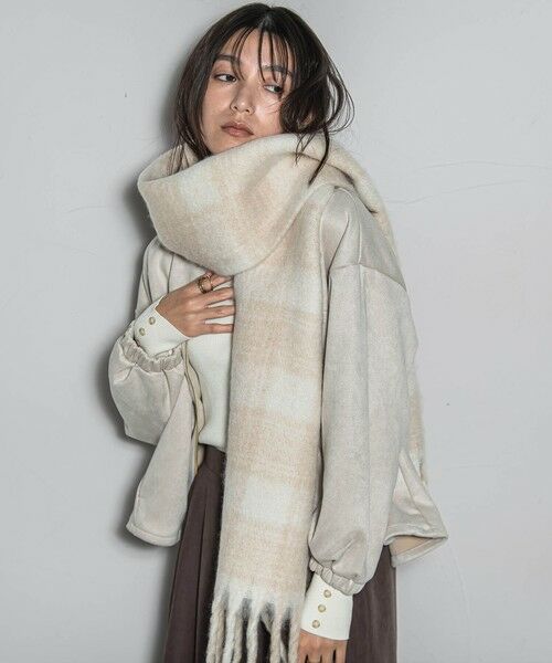 MAYSON GREY / メイソングレイ マフラー・ショール・スヌード・ストール | ブークレチェックストール | 詳細2