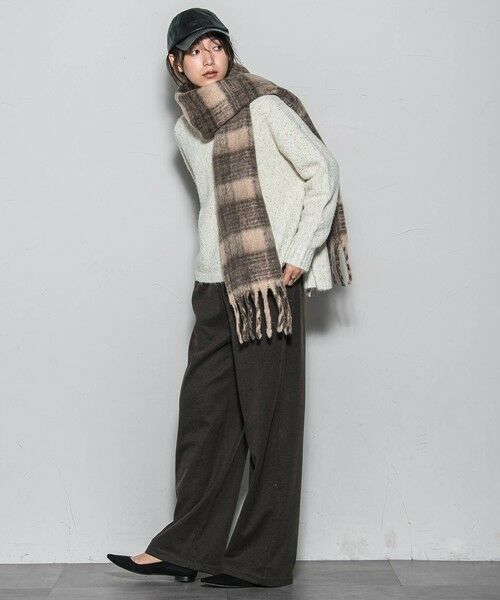MAYSON GREY / メイソングレイ マフラー・ショール・スヌード・ストール | ブークレチェックストール | 詳細8
