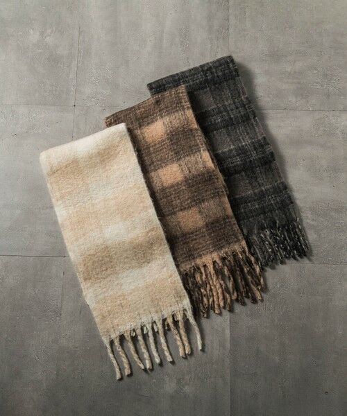 MAYSON GREY / メイソングレイ マフラー・ショール・スヌード・ストール | ブークレチェックストール | 詳細9